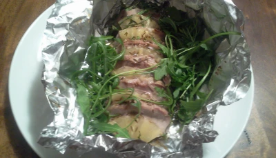 Papillotes de veau à l'ananas