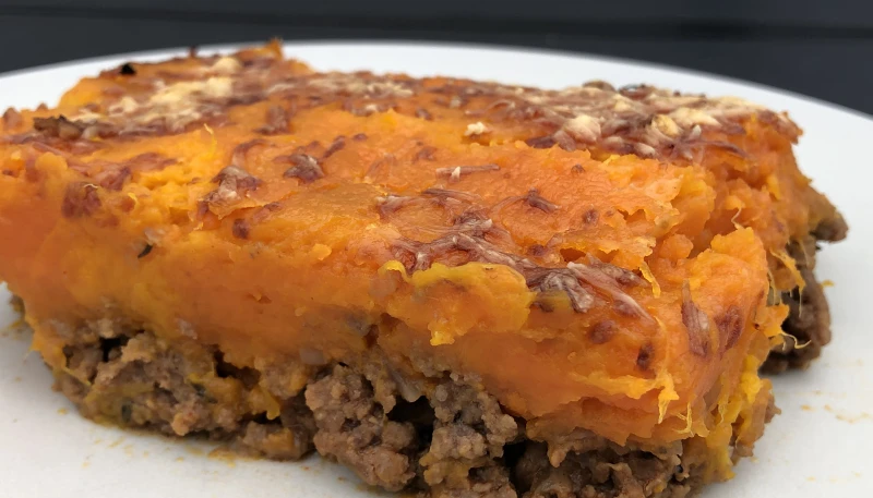 Parmentier de patate douce et potiron