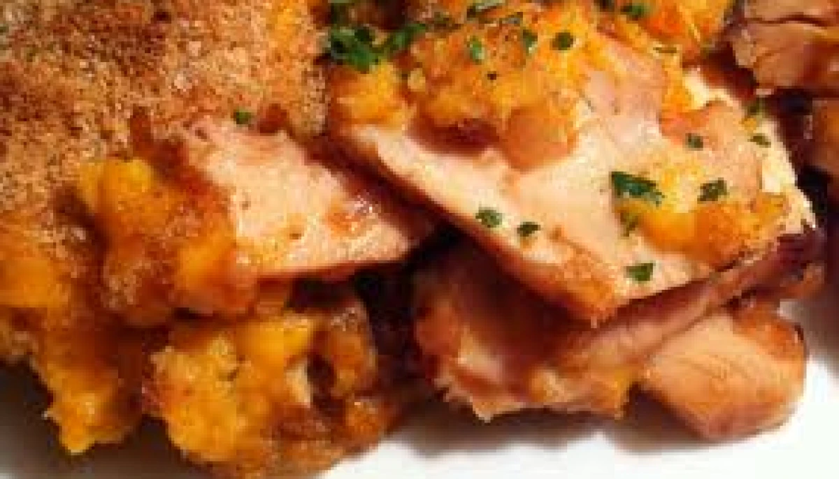 Parmentier de poulet persillé aux patates douces