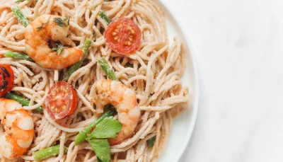 Pasta aux crevettes Healthy & Protéinés
