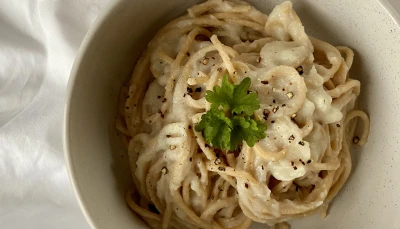 Pâtes à la crème de chou-fleur