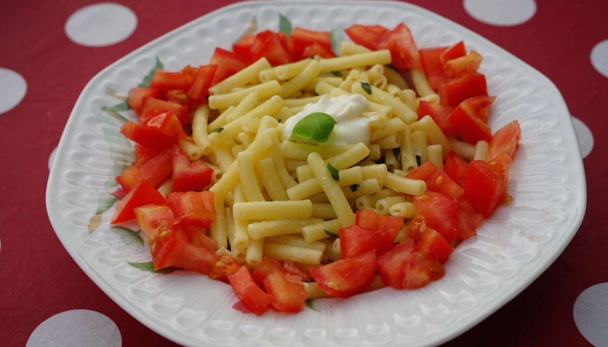 Pâtes au basilic et parmesan