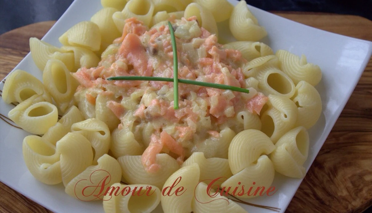 Pâtes au saumons fumé