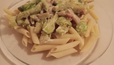 Pâtes aux choux de Bruxelles