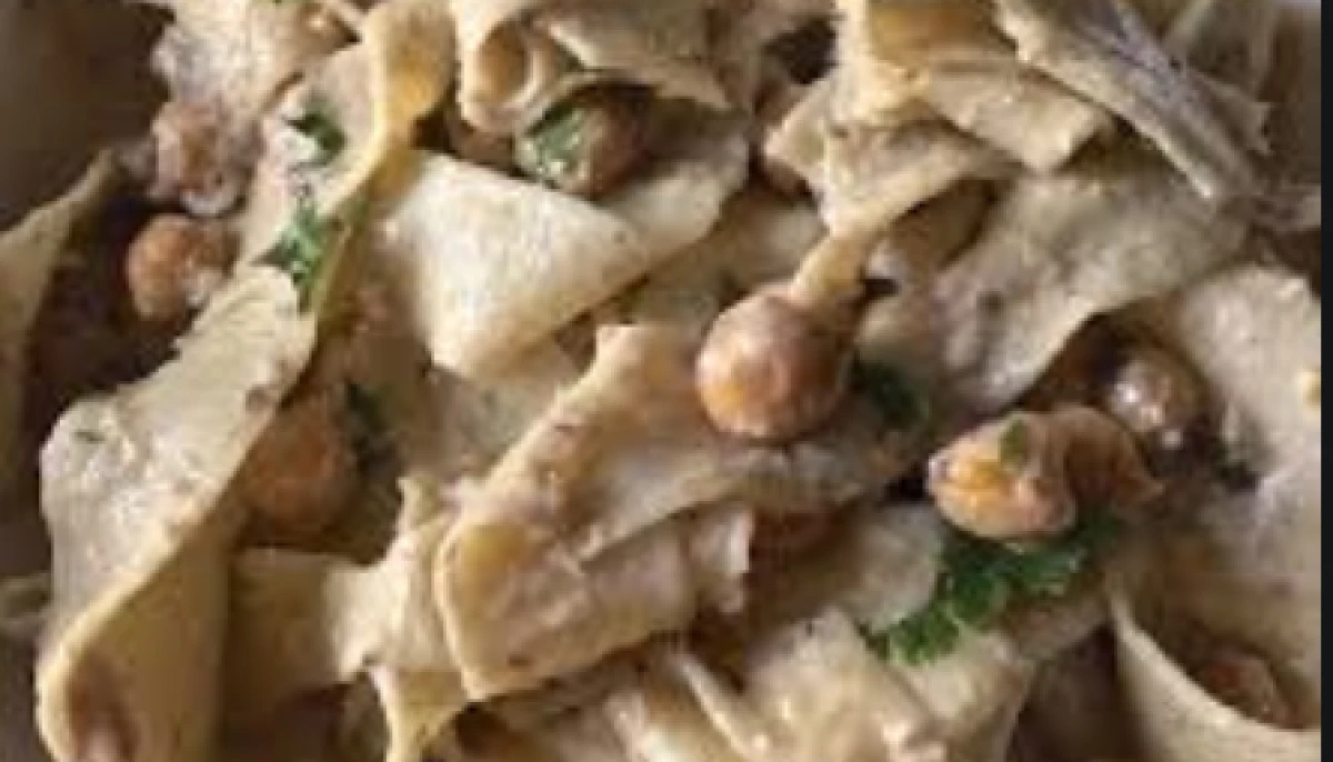Pâtes aux sardines noix de pécan et mascarpone