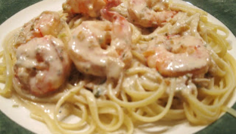 Pâtes aux scampis sauce Boursin