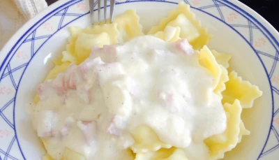 Pâtes sauce fromage sans crème fraiche