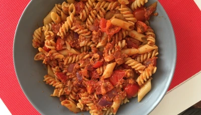 Pâtes sauce tomates-thon