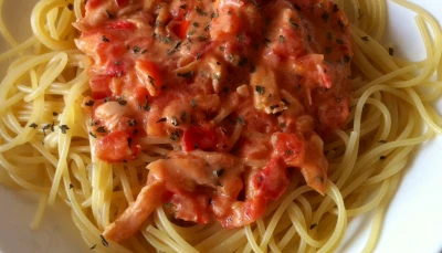 Pâtes saumon/tomate