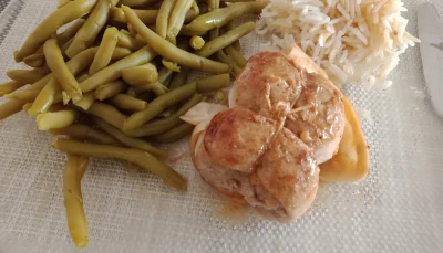 Paupiette de veau poêlée en sauce