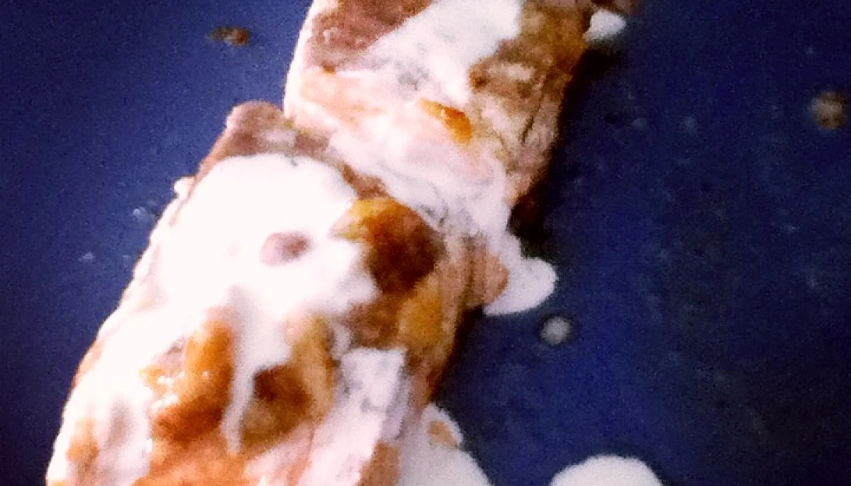 Pavé de saumon à la poêle et sa sauce crème-miel