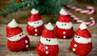 Père Noël en fraises