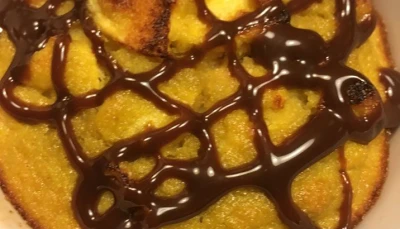 Petit déj : gâteau de semoule aux pommes