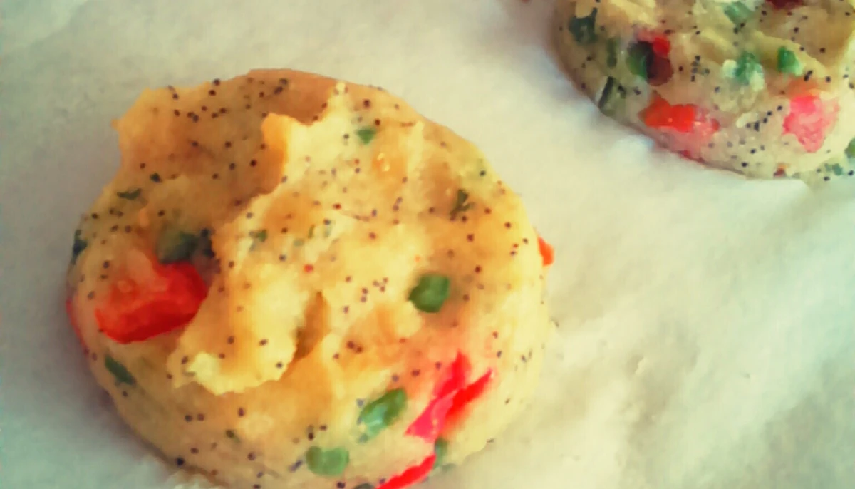 Petites galettes de polenta poivrons-tomates !