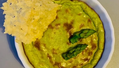 Petits flans aux asperges vertes
