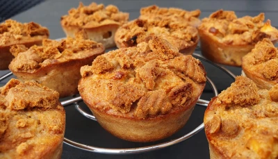 Petits moelleux flocons d’avoine-pommes-spéculos