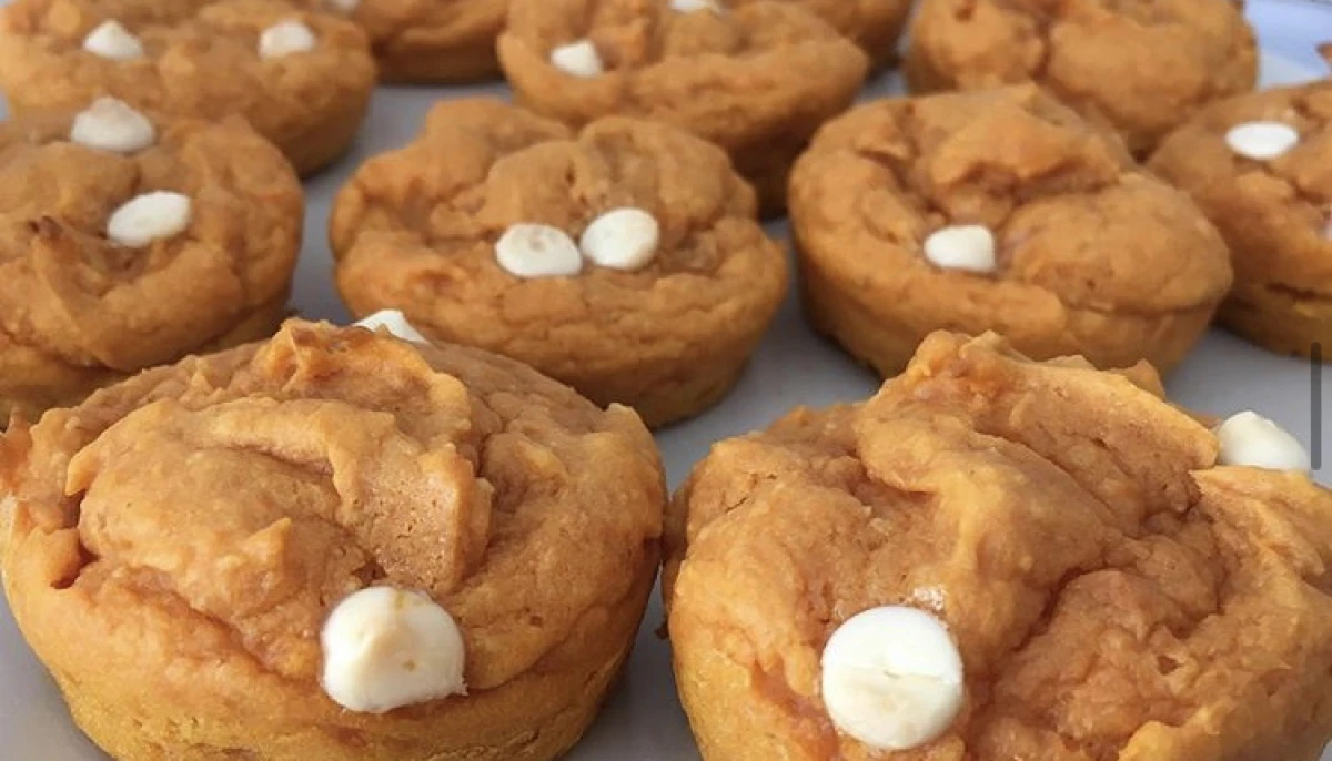 Petits moelleux patate douce-chocolat blanc