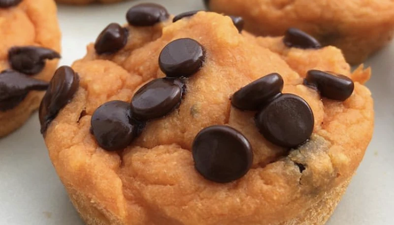 Petits moelleux patate douce-pépites de chocolat