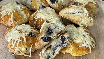 Petits pains express olives et fromage