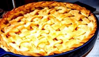 Pie aux pommes et sirop d'érable