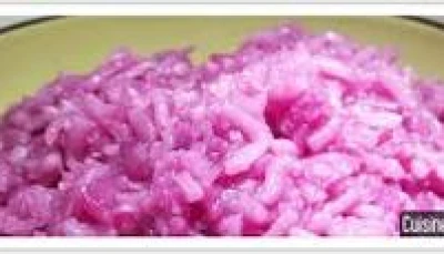 Pink Risotto pr un diner en amoureux