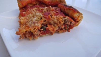 Pizza au thon façon "puttanesca"