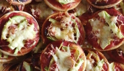 Pizza courgette chorizo