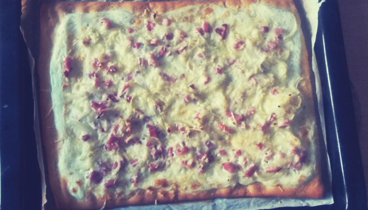 Pizza façon flammekueche