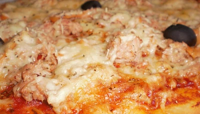 Pizza maison au thon