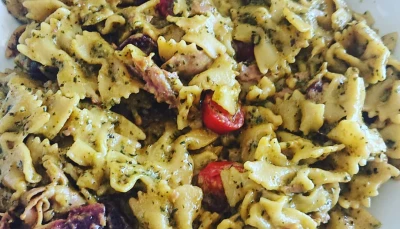 Poêlée de Farfalle au Pesto
