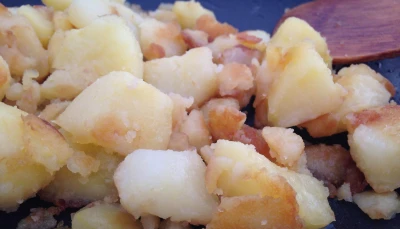 Poêlée de patates au lait de coco