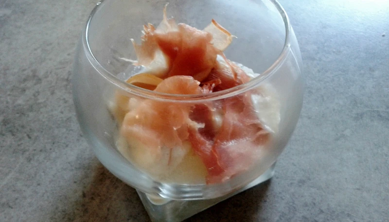 Poires au jambon de bayonne