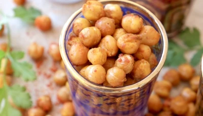 Pois chiche épicés et grillés