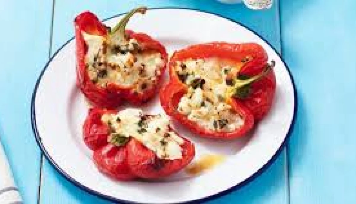Poivrons farcis au fromage frais