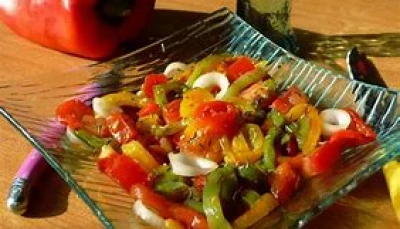 Poivrons grillés et marinés