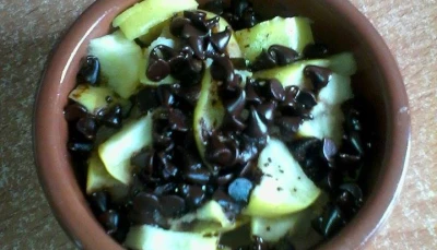 Pomme aux pépites de chocolat