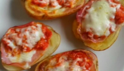 Pomme de terre farcie façon pizza