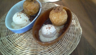 Pommes au caramel et spéculoos