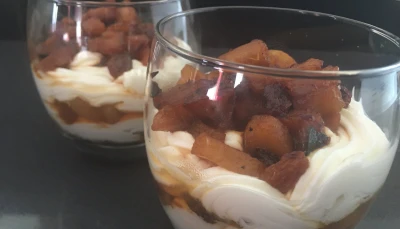 Pommes caramélisées au mascarpone