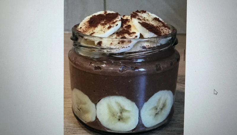 Porridge jar chocolat-banane