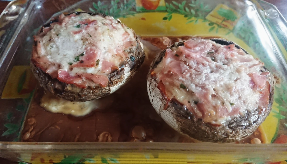 Portobellos farcis façon omelette