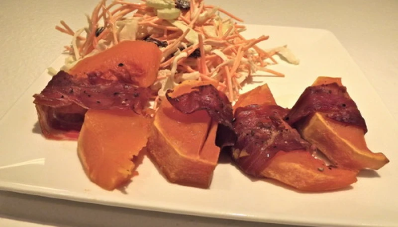 Potimarron Rôti au Serrano et à la Bière