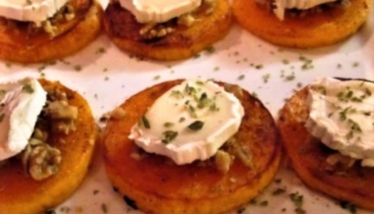 Potiron rôti au fromage de chêvre