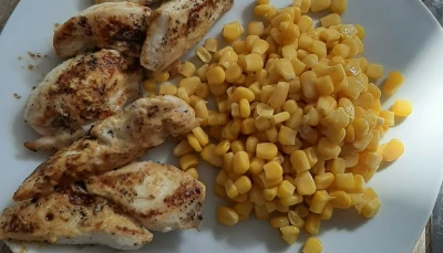 Poulet badigeonné de moutarde 2 minutes