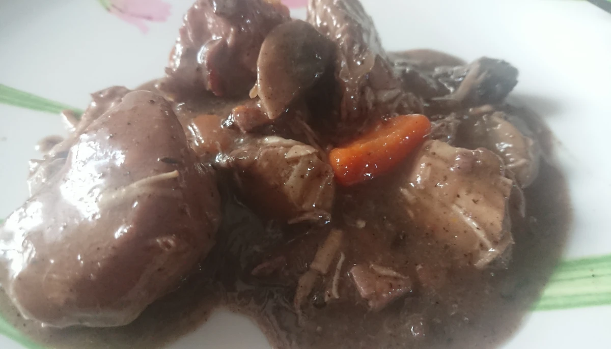 Poulet bourguignon