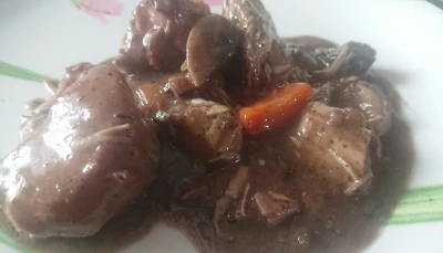 Poulet bourguignon