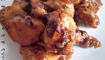 Poulet caramelisé au miel