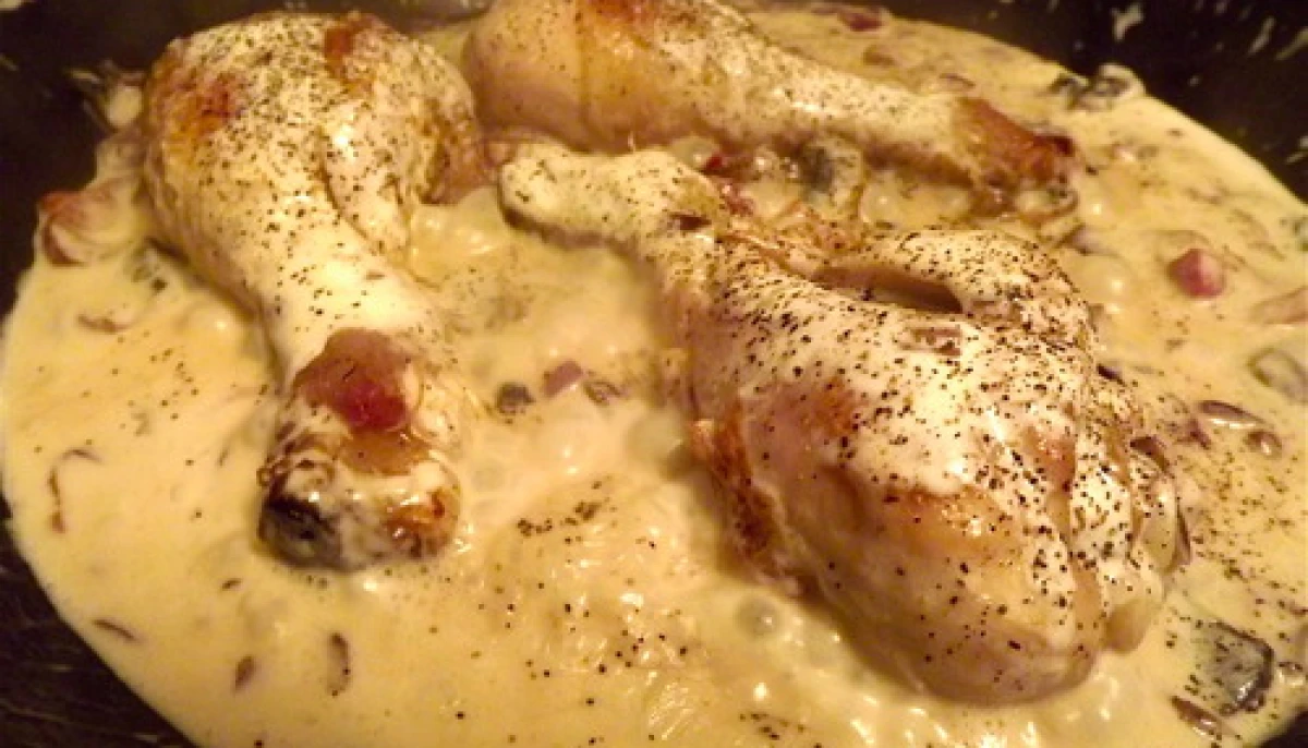 Poulet crème