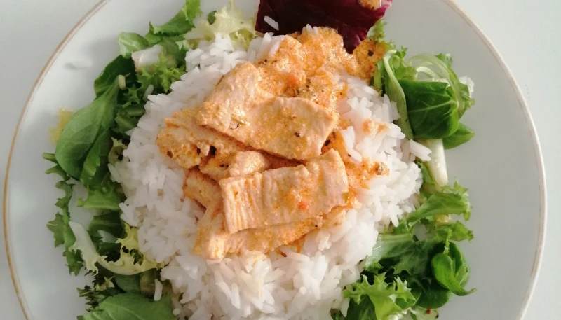 Poulet curry avec riz