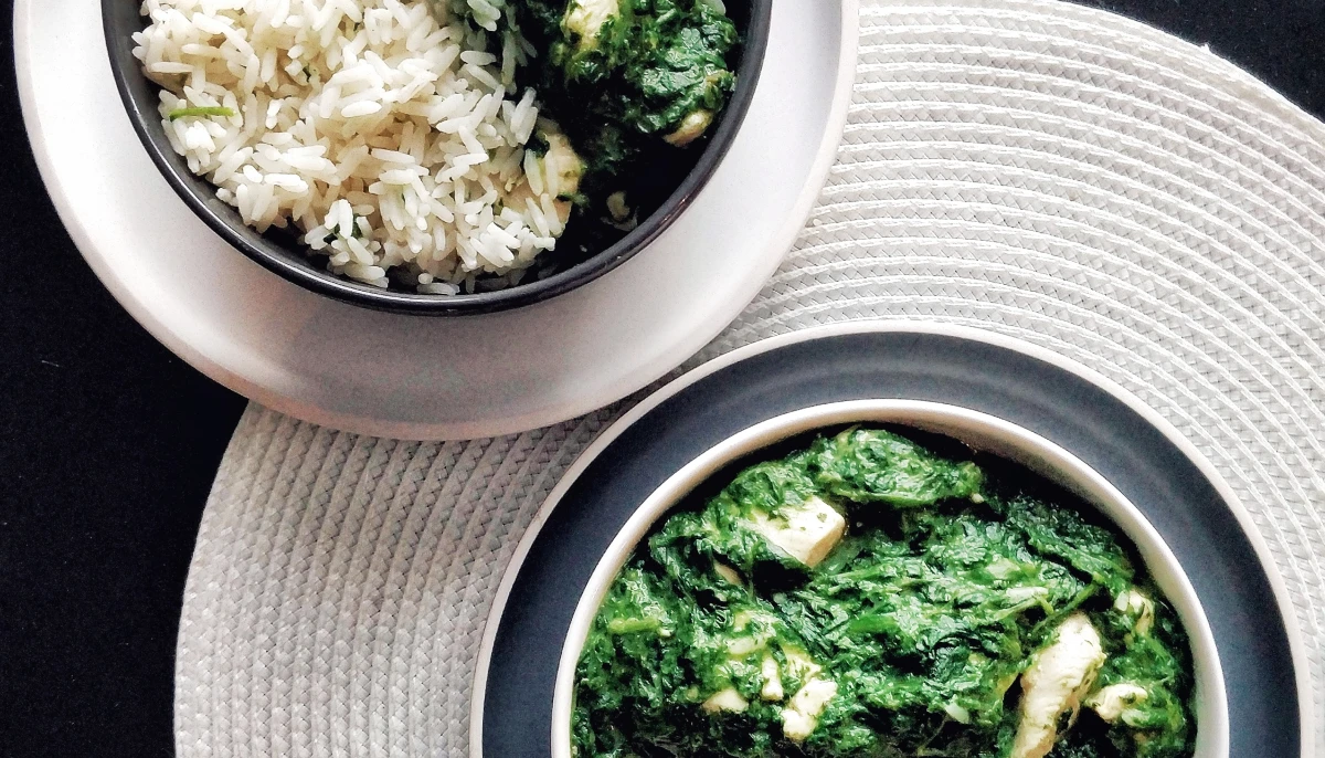 Poulet et épinards à la crème